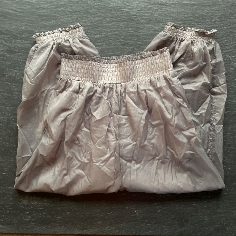Freepeople movement] Greyish Lavender Hi-waist Wide-leg Cute Jogger
